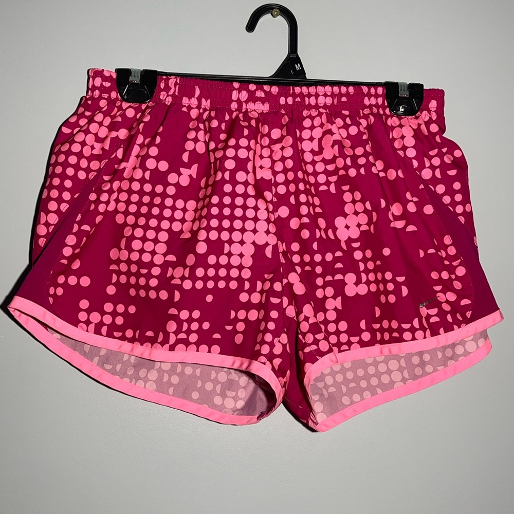 Nike Women's Pink Patterned Shorts